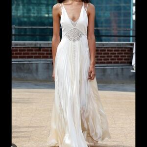 Jonathan Simkhai Kolbi maxi pleated dress size 6